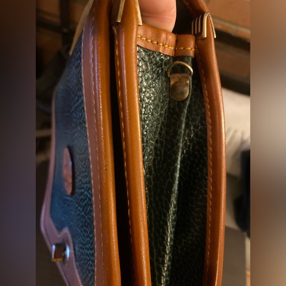 🔥Dooney & Bourke Pebble Collection Emerald Green Leather-Messenger Business Bag - Picture 12 of 13